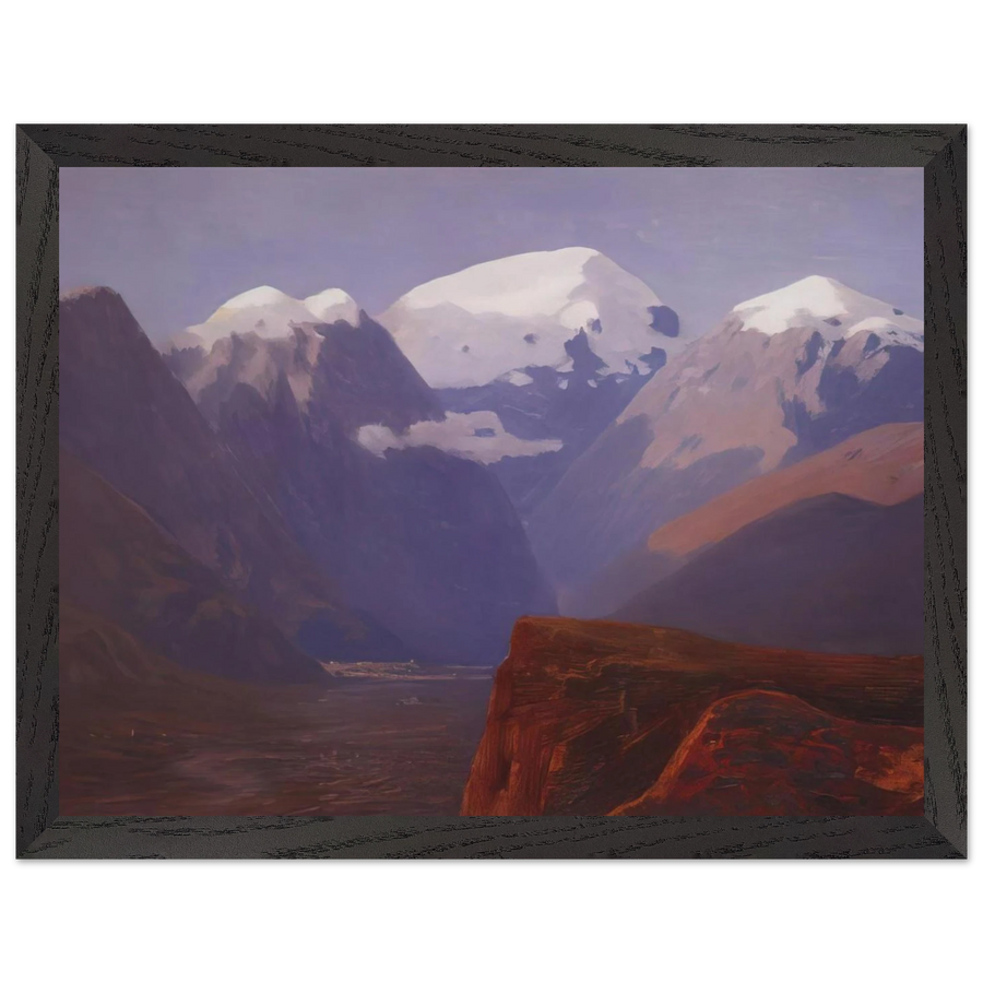 Snow tops by Arkhyp Kuindzhi — Framed art print at Zephyeer