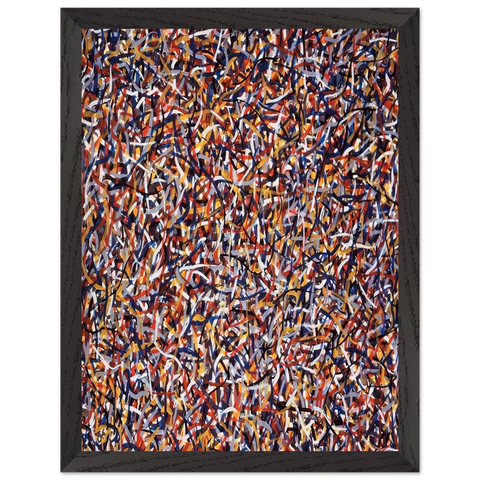 Not Straight Brushstrokes in All Directions by Sol LeWitt — Framed art print at Zephyeer