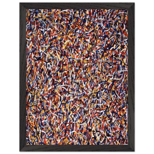 Not Straight Brushstrokes in All Directions by Sol LeWitt — Framed art print at Zephyeer