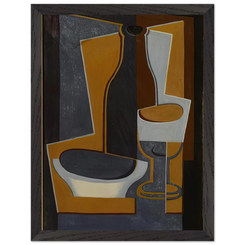 BOUTEILLE BOL ET VERRE 1922 by Juan Gris — Framed art print at Zephyeer