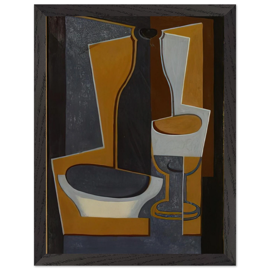 BOUTEILLE BOL ET VERRE 1922 by Juan Gris — Framed art print at Zephyeer