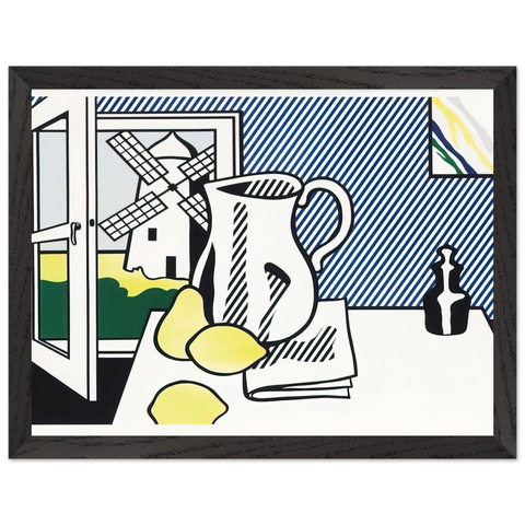STILL LIFE WITH WINDMILL 1974 by Roy Lichtenstein — Framed art print at Zephyeer