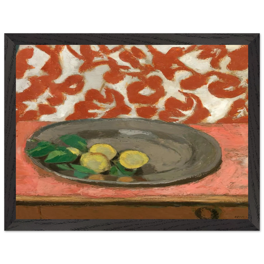 LEMONS ON A PEWTER PLATE 1929 by Henri Matisse — Framed art print at Zephyeer