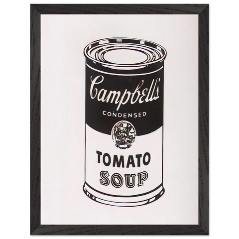 Campbell's Soup Can  Tomato -Retrospective Series by Andy Warhol — Framed art print at Zephyeer