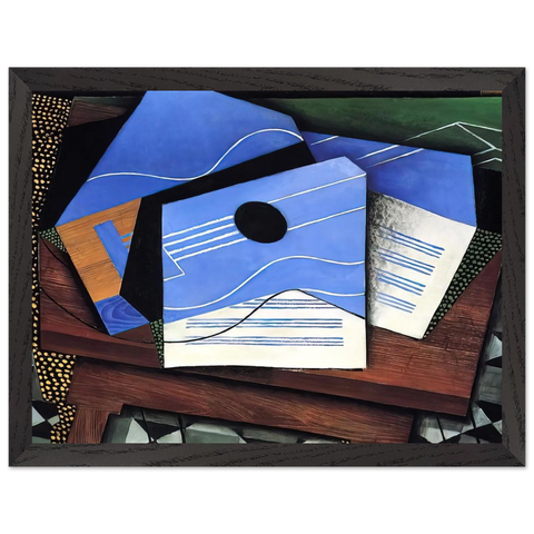 GUITAR ON A TABLE 1915 by Juan Gris — Framed art print at Zephyeer