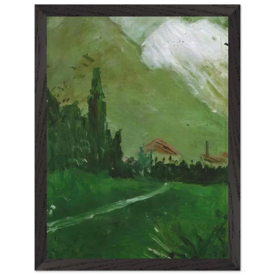 LANDSCAPE NEAR FIGUERAS by Salvador Dali — Framed art print at Zephyeer