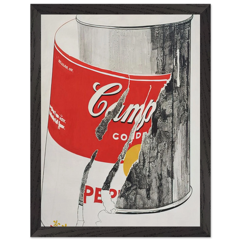 Big Torn Campbell's Soup Can  Pepper Pot by Andy Warhol — Framed art print at Zephyeer