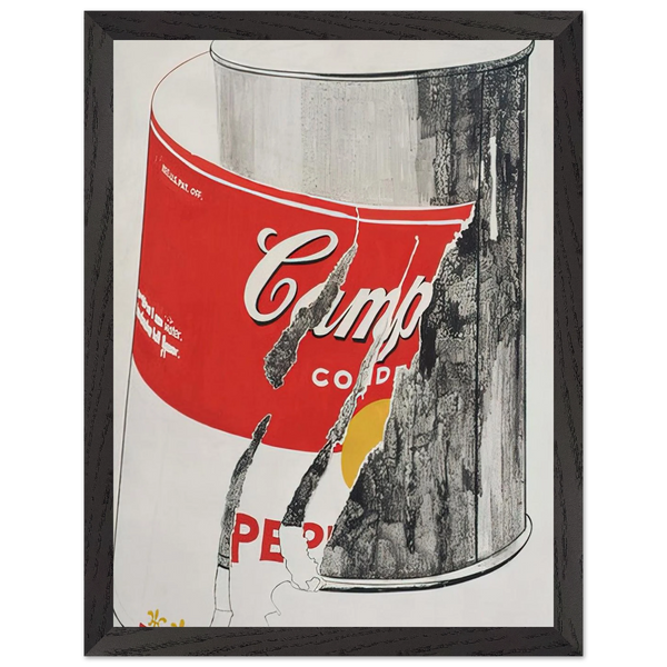 Big Torn Campbell's Soup Can  Pepper Pot by Andy Warhol — Framed art print at Zephyeer