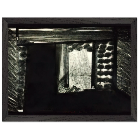 All alone in the Museum of Art - 1979 by Howard Hodgkin — Framed art print at Zephyeer