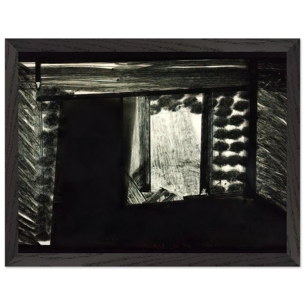 All alone in the Museum of Art - 1979 by Howard Hodgkin — Framed art print at Zephyeer