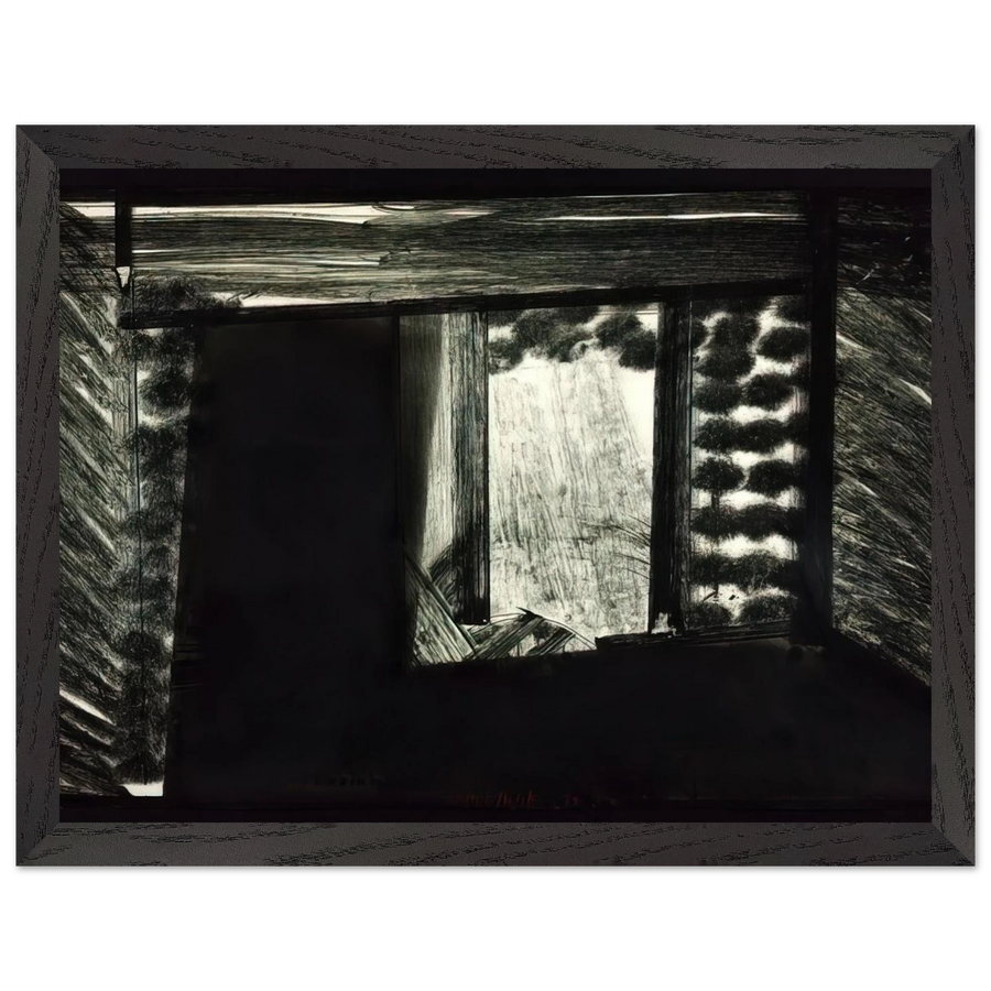 All alone in the Museum of Art - 1979 by Howard Hodgkin — Framed art print at Zephyeer