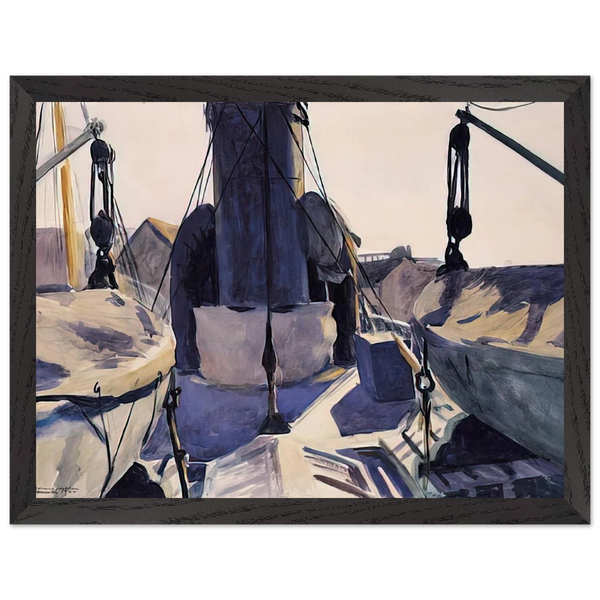 Funnel of Trawler by Edward Hopper — Framed art print at Zephyeer