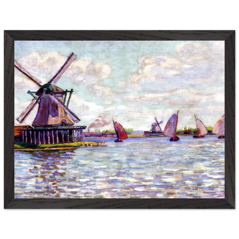 Moulins en Hollandee - 1904 by Armand Guillaumin — Framed art print at Zephyeer