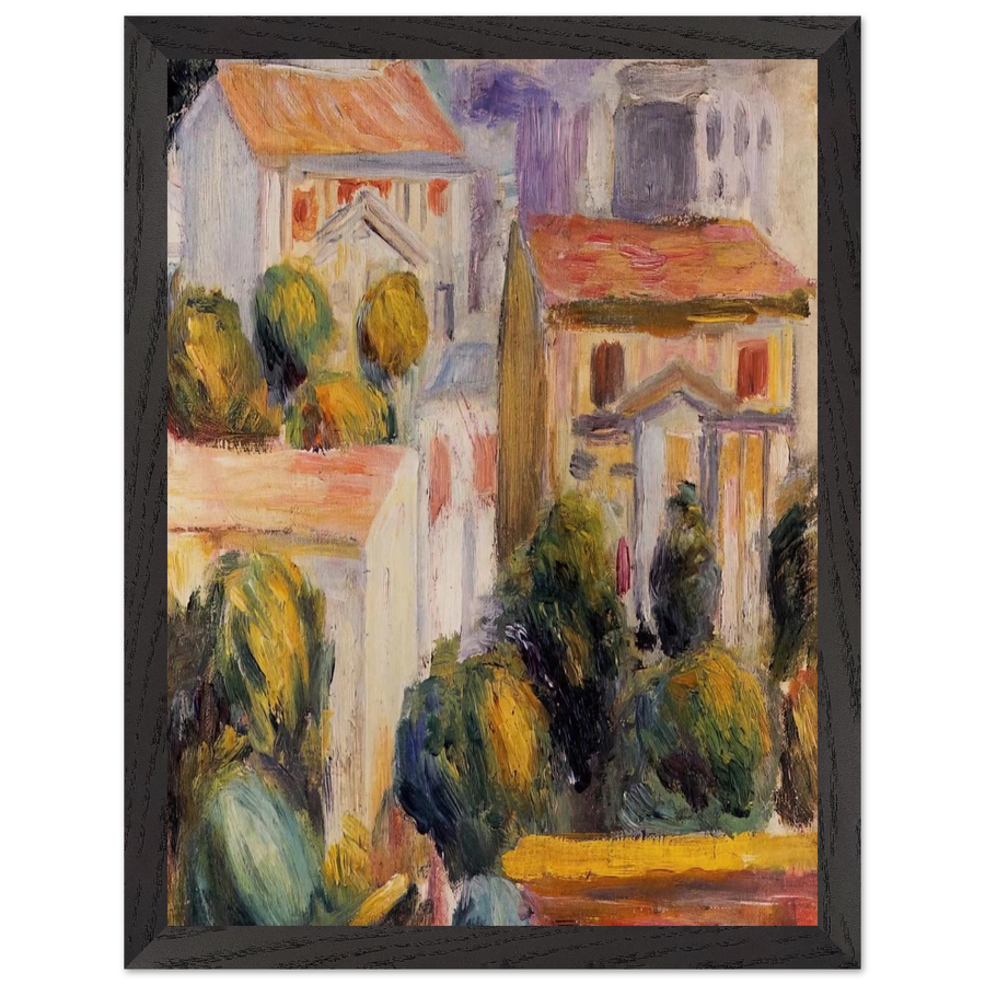House at Cagnes by Pierre-Auguste Renoir — Framed art print at Zephyeer