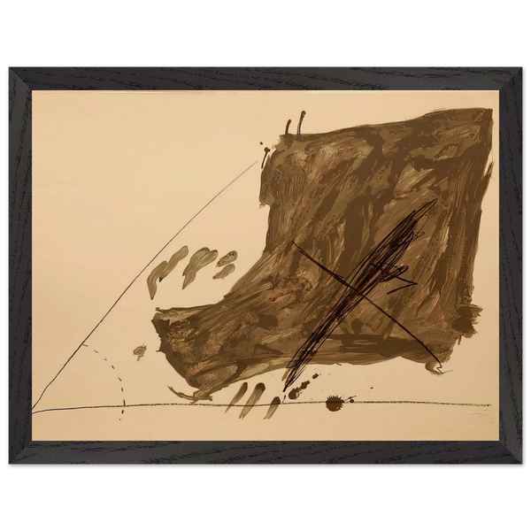 ANGLE ET TACHES 1968 by Antoni Tapies — Framed art print at Zephyeer