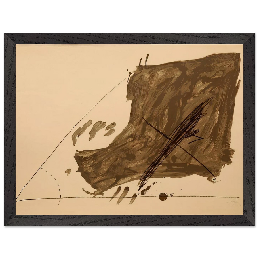 ANGLE ET TACHES 1968 by Antoni Tapies — Framed art print at Zephyeer