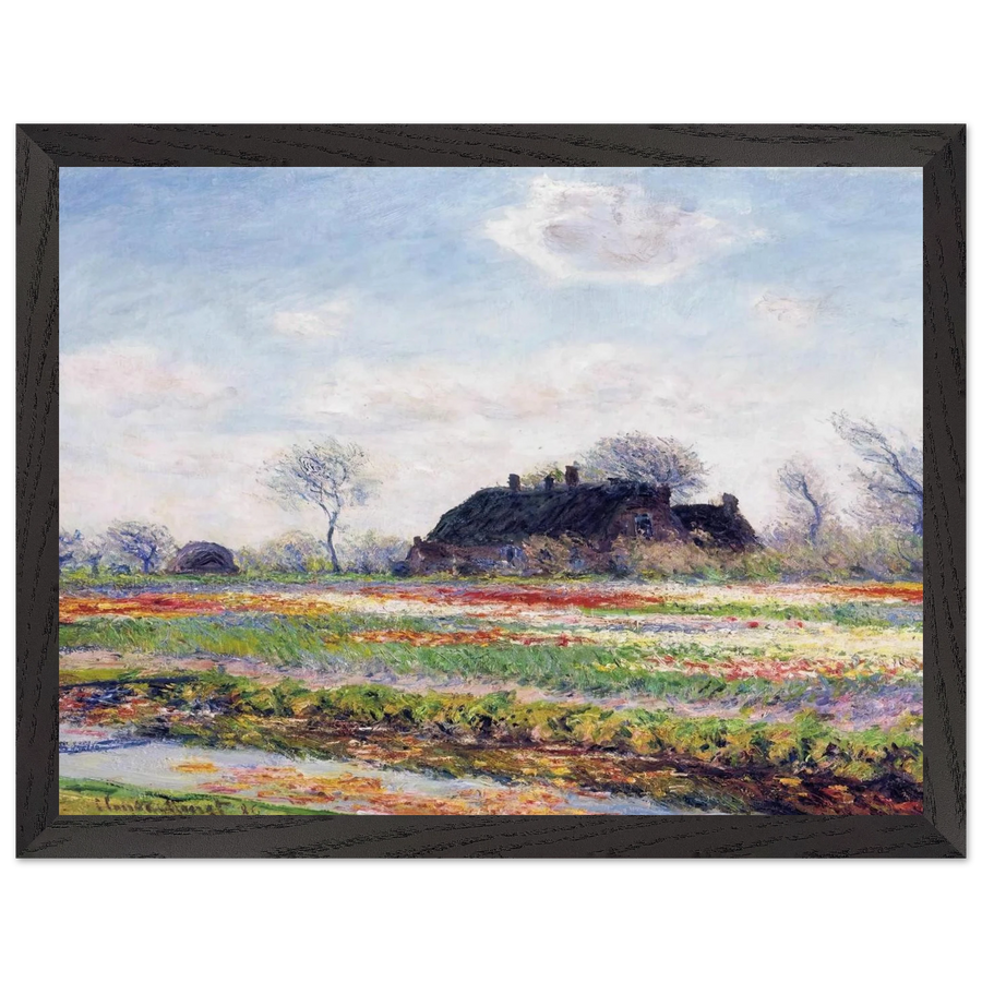 Tulip Fields at Sassenheim, near Leiden by Claude Monet — Framed art print at Zephyeer
