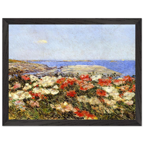 Poppies on the Isles of Shoals by Childe Hassam — Framed art print at Zephyeer
