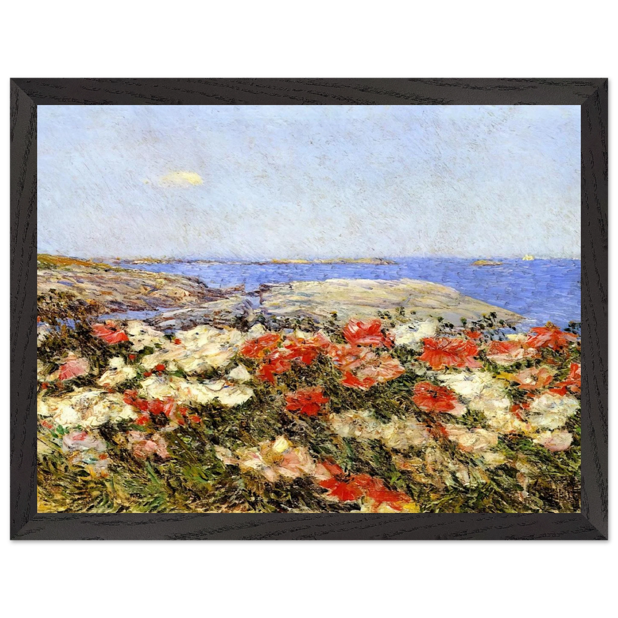 Poppies on the Isles of Shoals by Childe Hassam — Framed art print at Zephyeer