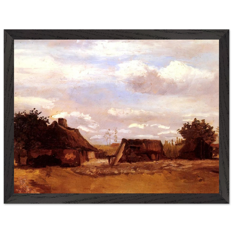 Cottage by Vincent van Gogh — Framed art print at Zephyeer