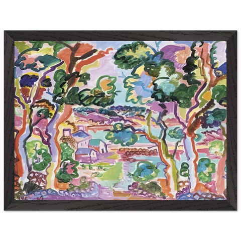 Paysage - Fauvism by Charles Lapicque — Framed art print at Zephyeer