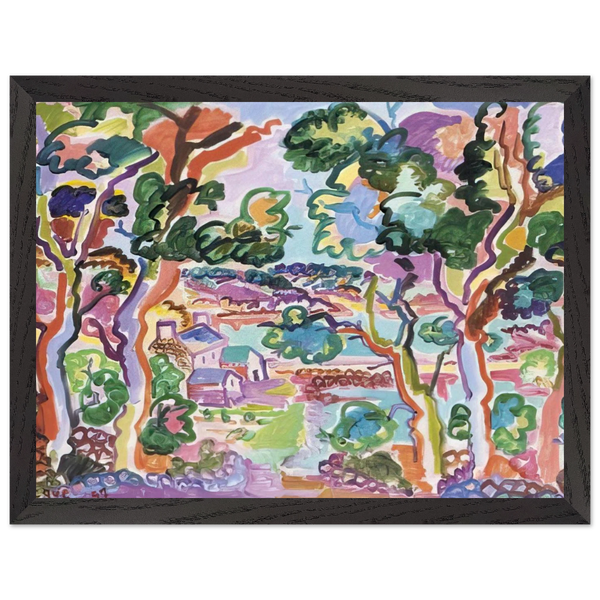 Paysage - Fauvism by Charles Lapicque — Framed art print at Zephyeer
