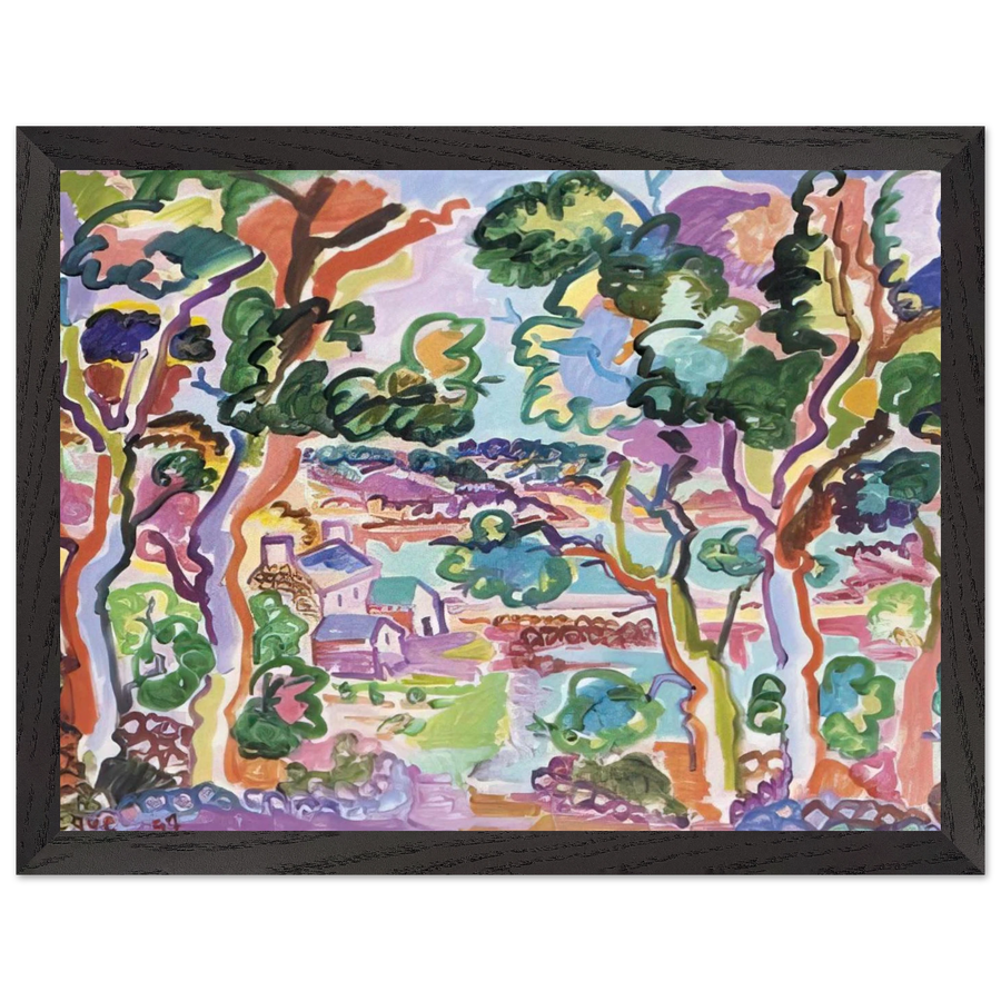 Paysage - Fauvism by Charles Lapicque — Framed art print at Zephyeer