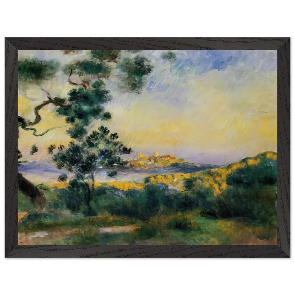 View of Antibes by Pierre-Auguste Renoir — Framed art print at Zephyeer