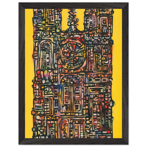 CATHEDRAL IN YELLOW 1961 by Rene Portocarrero — Framed art print at Zephyeer
