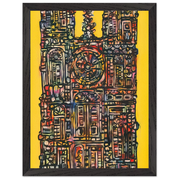 CATHEDRAL IN YELLOW 1961 by Rene Portocarrero — Framed art print at Zephyeer