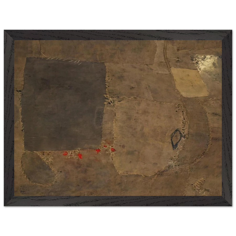 Composition by Alberto Burri — Framed art print at Zephyeer