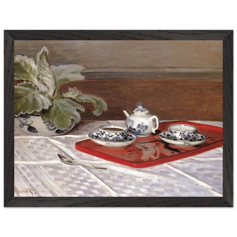 The Tea Set by Claude Monet — Framed art print at Zephyeer