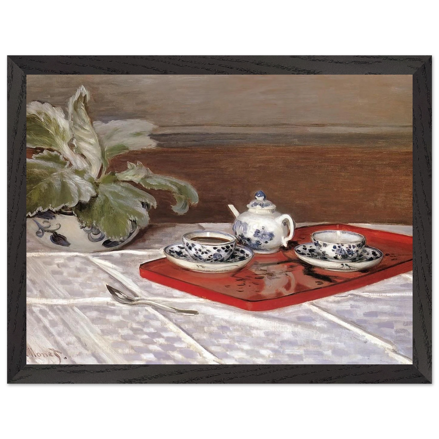 The Tea Set by Claude Monet — Framed art print at Zephyeer