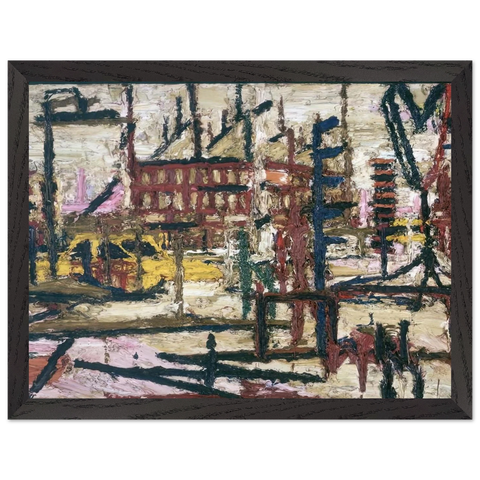 MORNINGTON CRESCENT by Frank Auerbach — Framed art print at Zephyeer