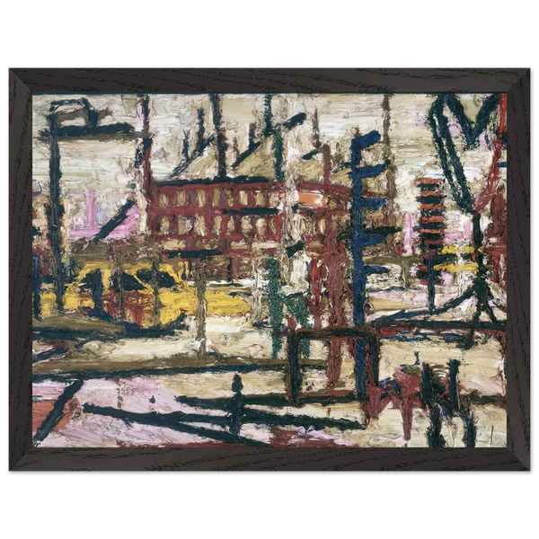 MORNINGTON CRESCENT by Frank Auerbach — Framed art print at Zephyeer