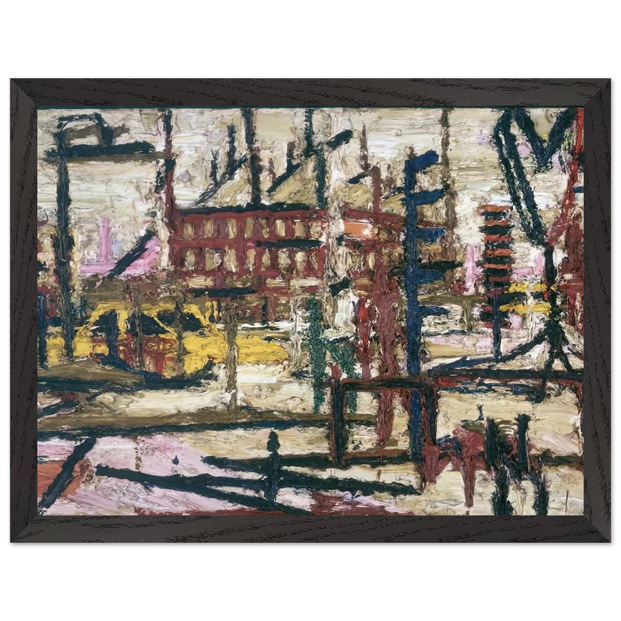 MORNINGTON CRESCENT by Frank Auerbach — Framed art print at Zephyeer