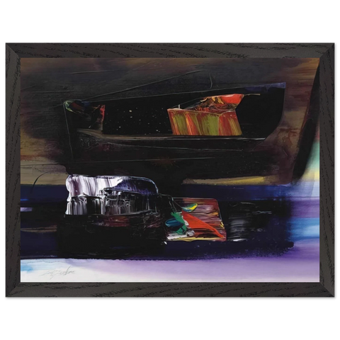 Phenomena Tibetan Clay Offering - 1990 by Paul Jenkins — Framed art print at Zephyeer
