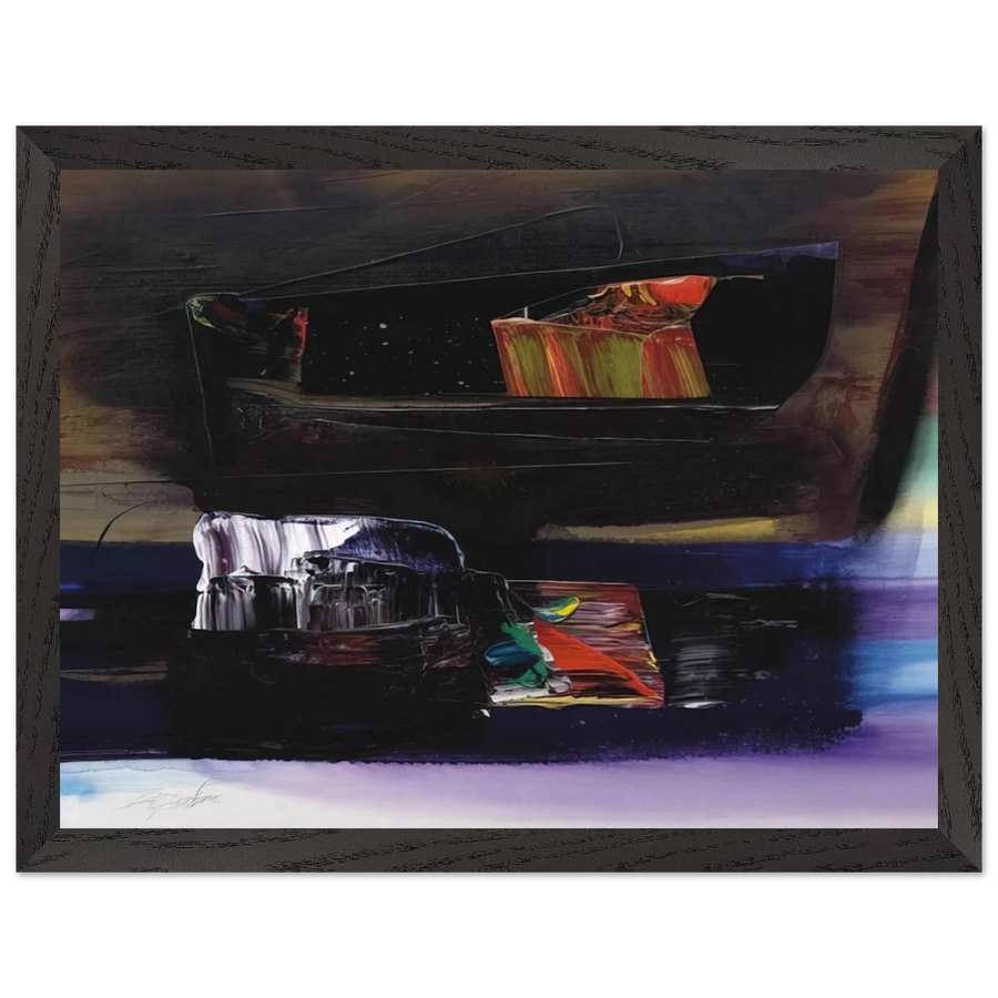 Phenomena Tibetan Clay Offering - 1990 by Paul Jenkins — Framed art print at Zephyeer