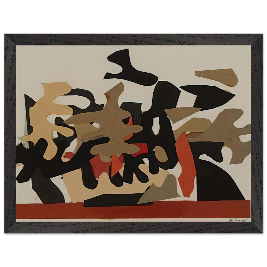 Red Boat - 1964 by Robert Goodnough — Framed art print at Zephyeer