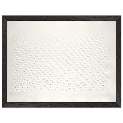 Untitled Hommage á Santomaso - Spatialism by Enrico Castellani — Framed art print at Zephyeer