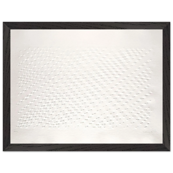 Untitled Hommage á Santomaso - Spatialism by Enrico Castellani — Framed art print at Zephyeer