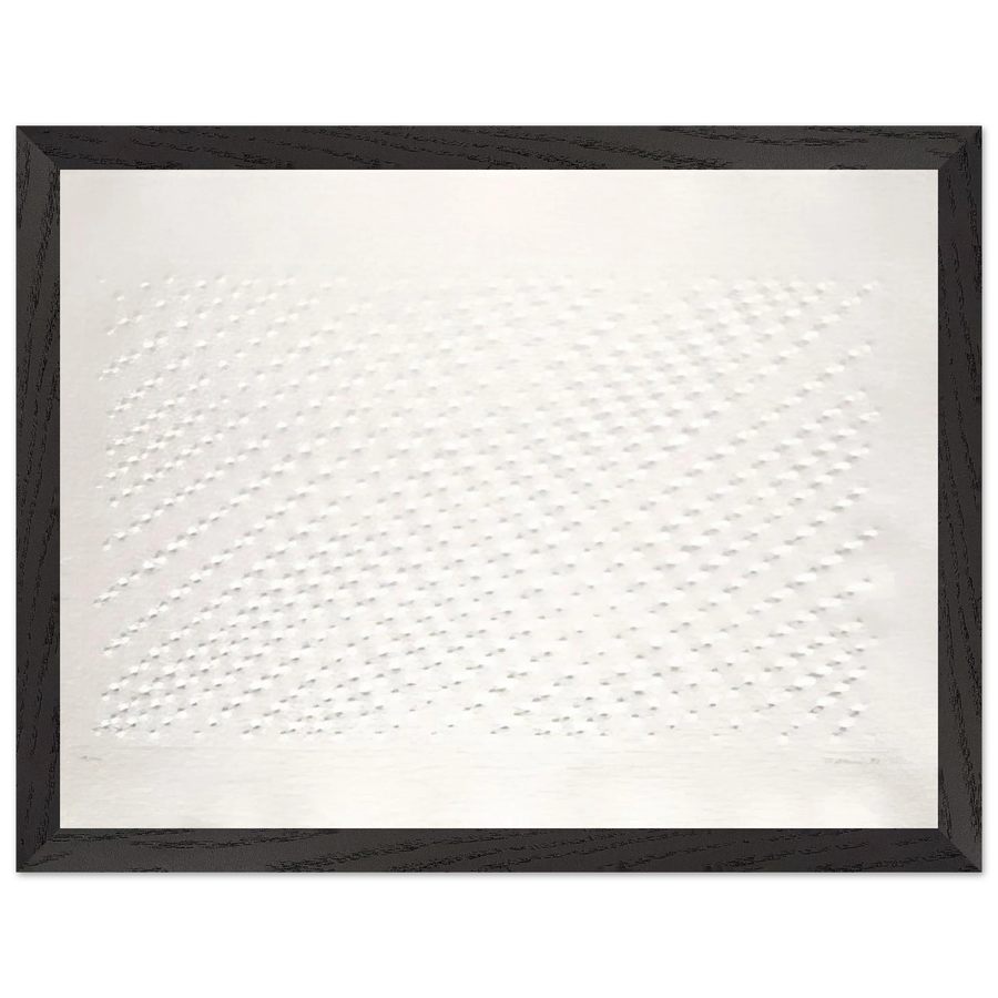 Untitled Hommage á Santomaso - Spatialism by Enrico Castellani — Framed art print at Zephyeer