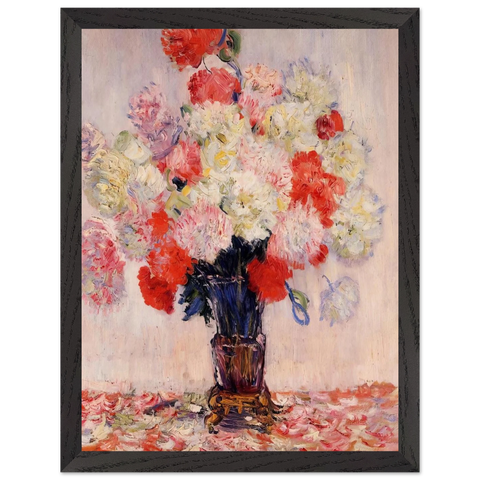 Vase of Peonies by Claude Monet — Framed art print at Zephyeer