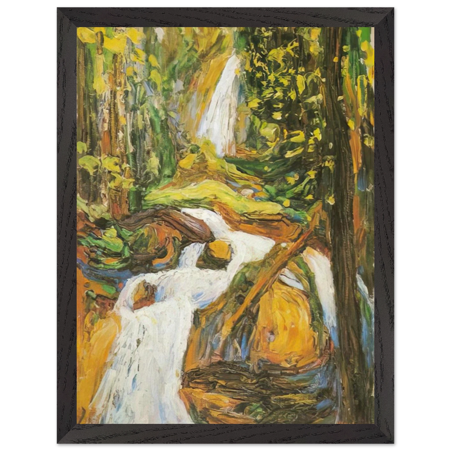 KOCHEL WATERFALL I by Wassily Kandinsky — Framed art print at Zephyeer
