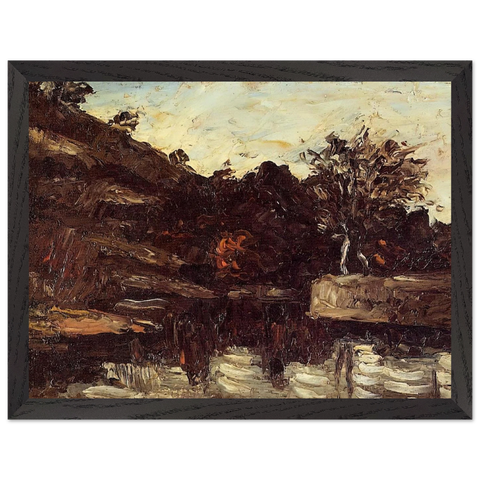 Bend in the River by Paul Cézanne — Framed art print at Zephyeer