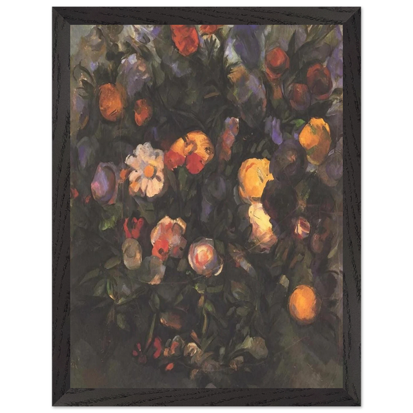 Vase of Flowers by Paul Cézanne — Framed art print at Zephyeer
