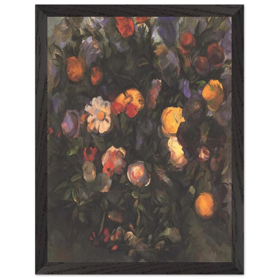 Vase of Flowers by Paul Cézanne — Framed art print at Zephyeer