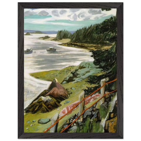RED CABLES 1940 by Fairfield Porter — Framed art print at Zephyeer