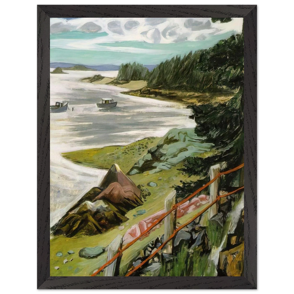 RED CABLES 1940 by Fairfield Porter — Framed art print at Zephyeer