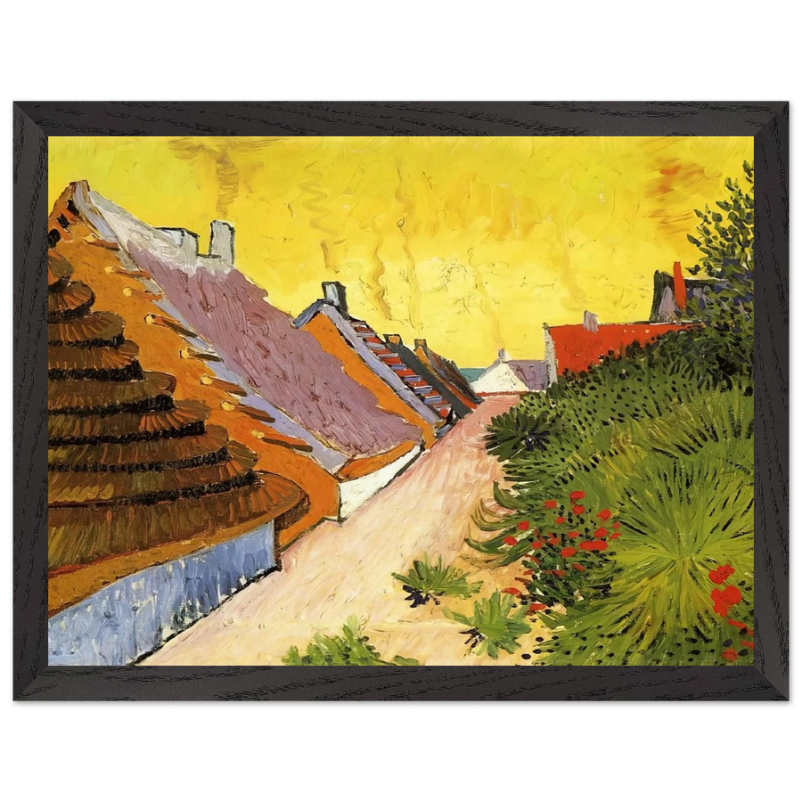 Street in Saintes-Maries by Vincent van Gogh — Framed art print at Zephyeer
